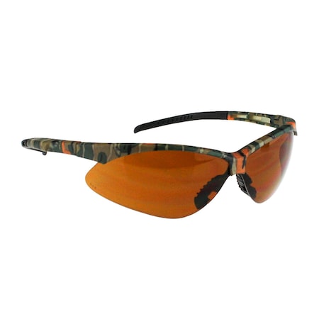 Radians Rad-Apocalypse Camo, Safety Glasses, Anti-Scratch & Anti-Fog, Bronze Lens, Camo Frame, Half-Frame AP4-B1